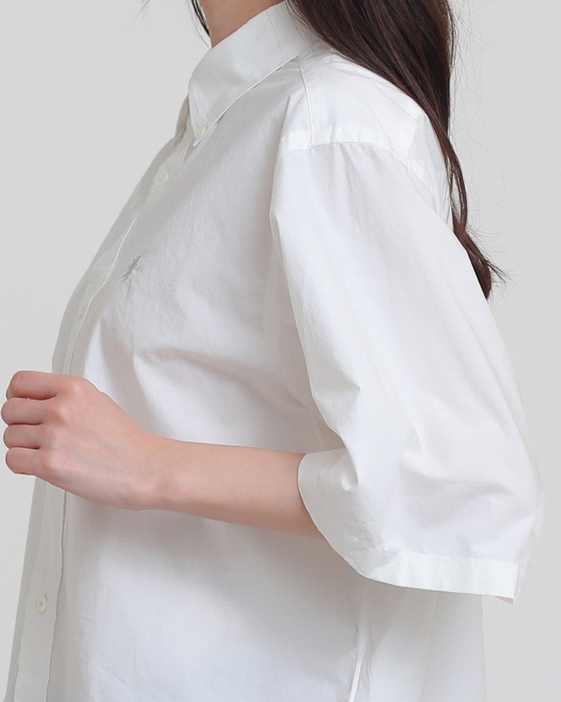 ［GYMPHLEX］ショート丈半袖シャツ