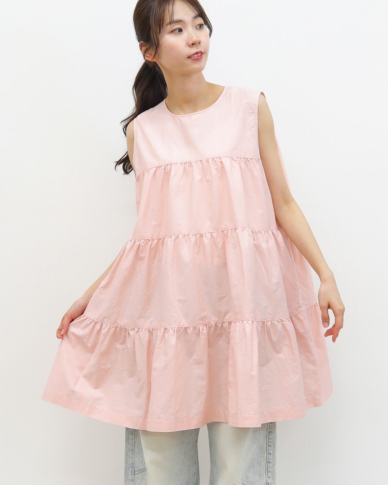 ［GYMPHLEX］ブロードクロスチュニック