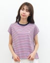 ［GYMPHLEX］マルチストライプフレンチスリーブ