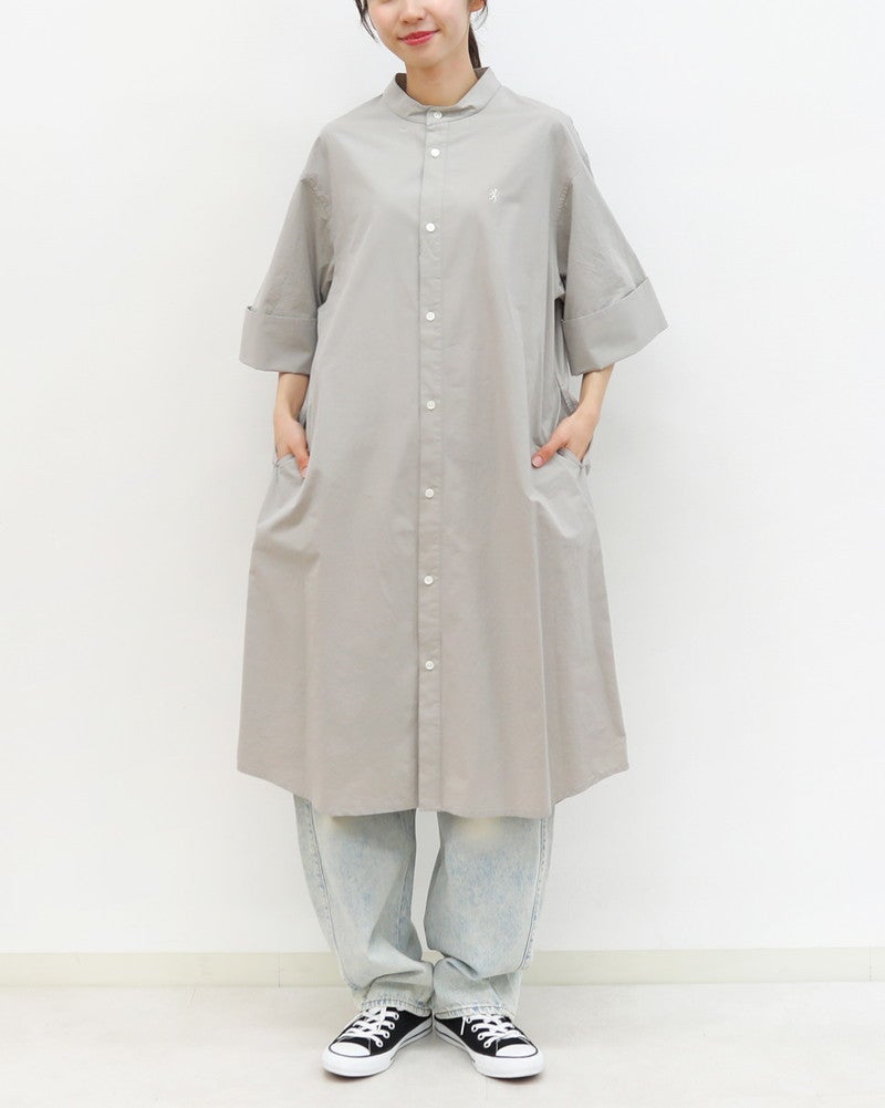 ［GYMPHLEX］タイプライターウォッシャーシャツワンピース