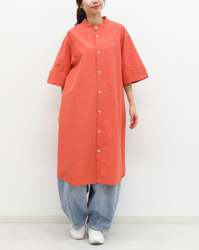 ［GYMPHLEX］タイプライターウォッシャーシャツワンピース