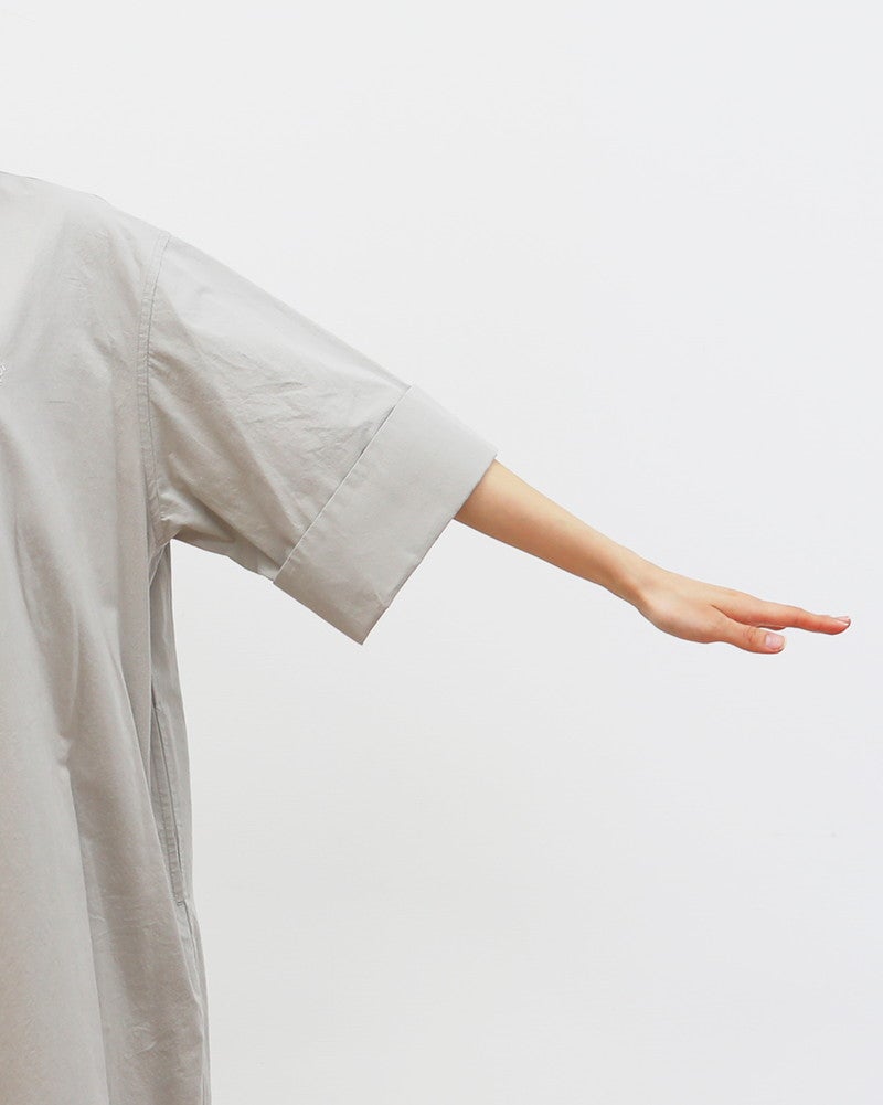 ［GYMPHLEX］タイプライターウォッシャーシャツワンピース