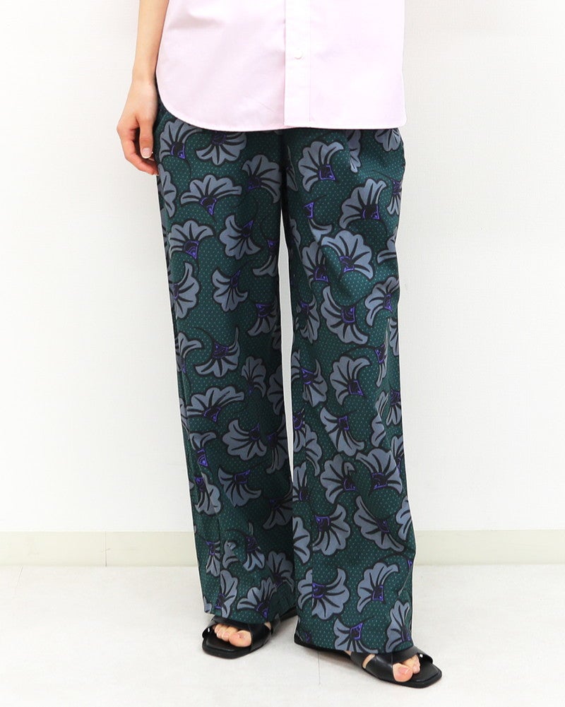 ［LE GLAZIK］コットン柄プリントパンツ