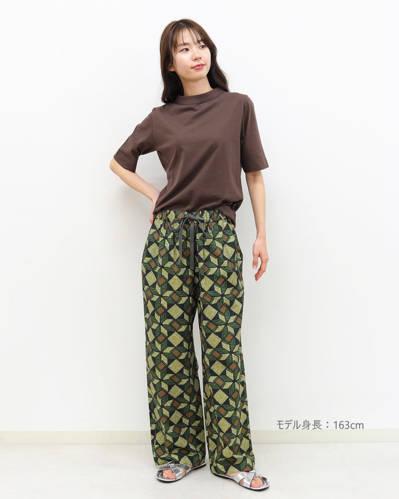 ［LE GLAZIK］コットン柄プリントパンツ