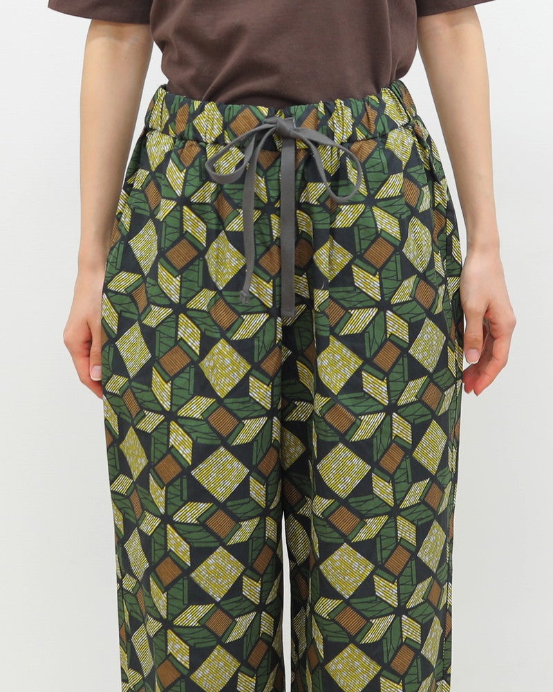 ［LE GLAZIK］コットン柄プリントパンツ