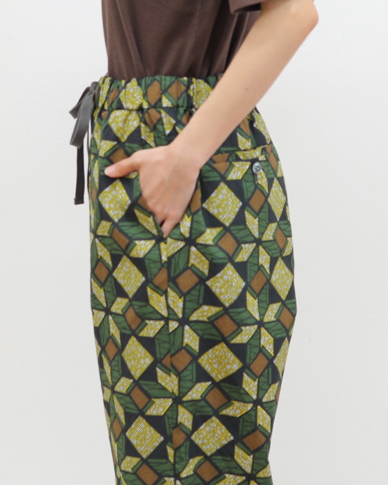 ［LE GLAZIK］コットン柄プリントパンツ