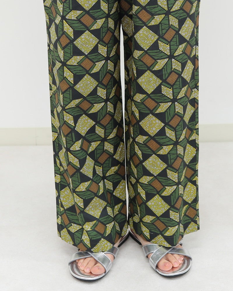 ［LE GLAZIK］コットン柄プリントパンツ