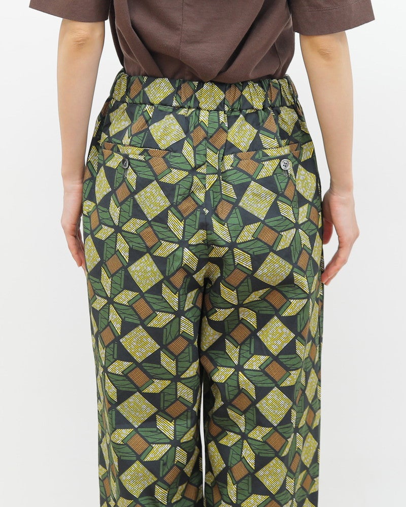 ［LE GLAZIK］コットン柄プリントパンツ