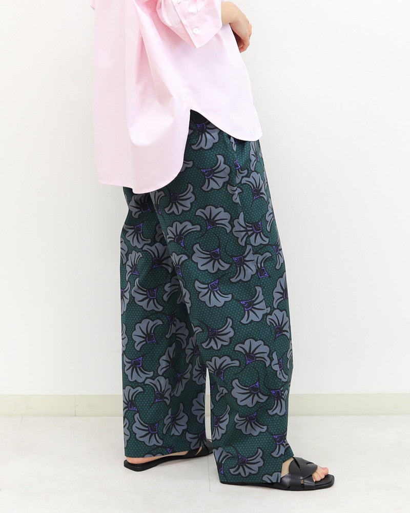 ［LE GLAZIK］コットン柄プリントパンツ
