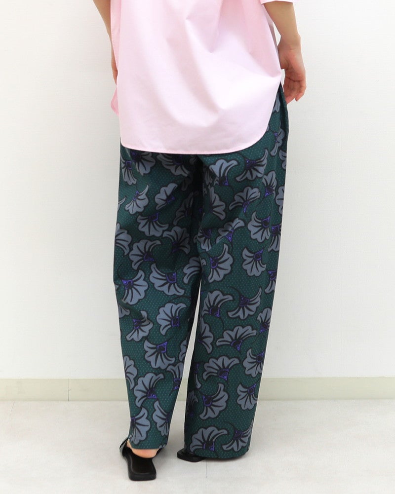 ［LE GLAZIK］コットン柄プリントパンツ