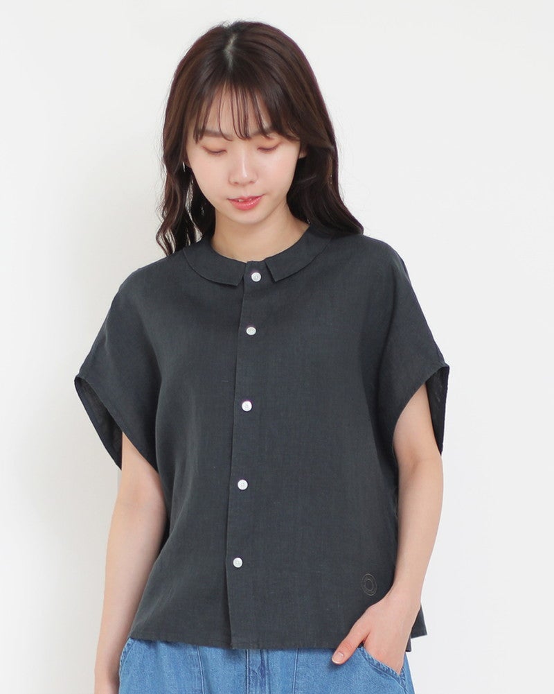 ［ORCIVAL］リネンフレンチスリーブシャツ