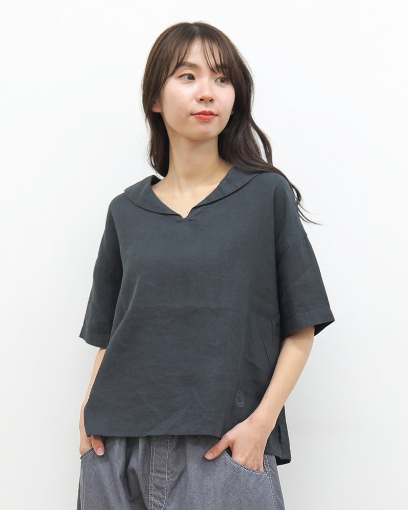 ［ORCIVAL］リネンセーラーブラウス