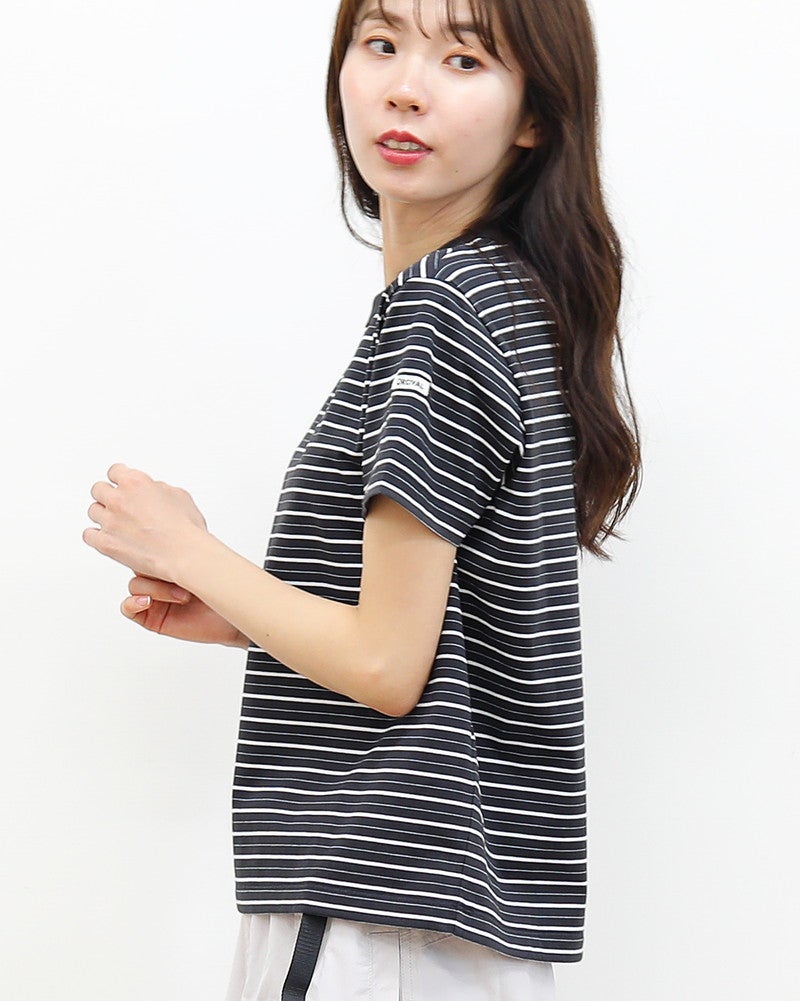 ORCIVAL］ストレッチボーダーコンパクトTシャツ／オーシバル ｜オン