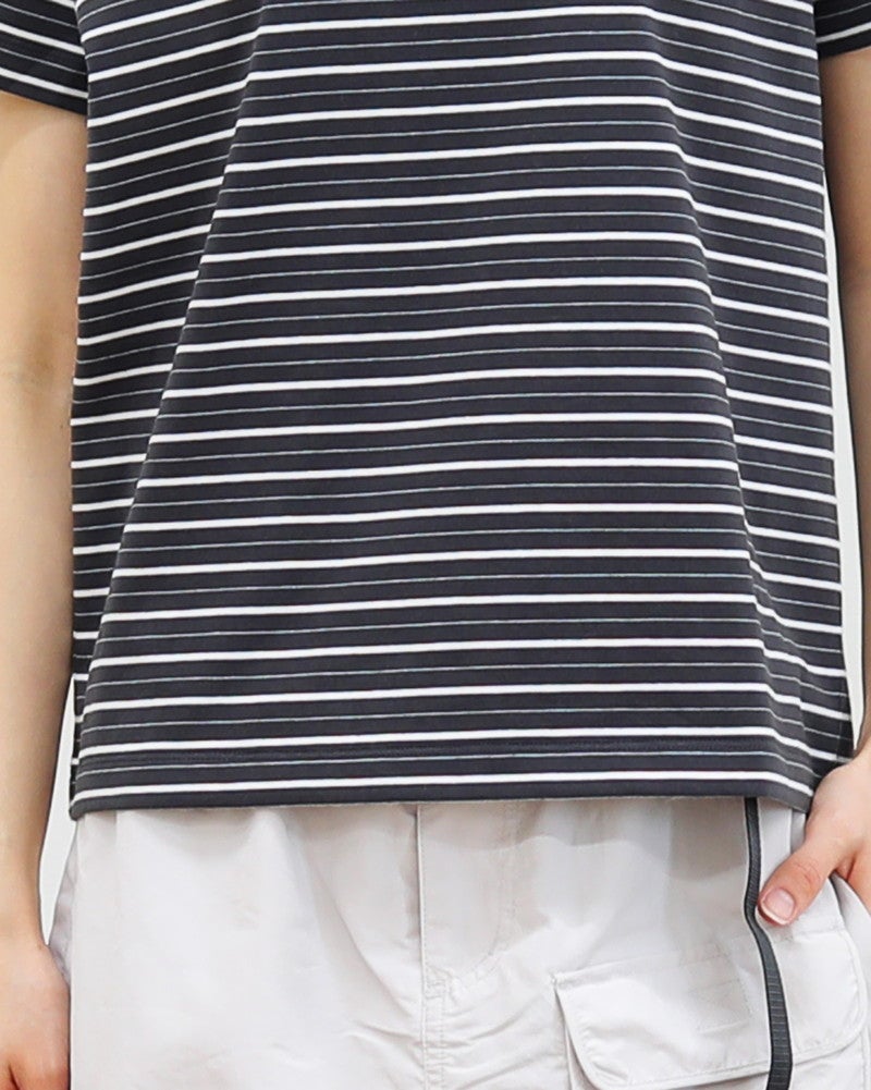 ORCIVAL］ストレッチボーダーコンパクトTシャツ／オーシバル ｜オン