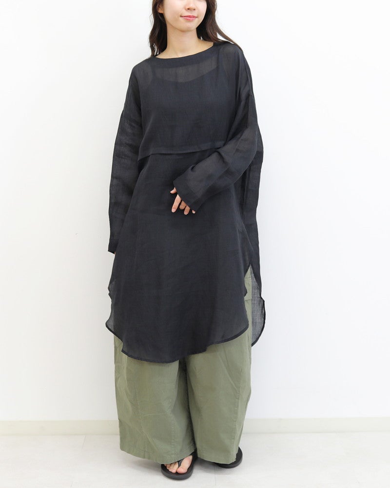 ［UNPLE］ラミーボートネックワンピース