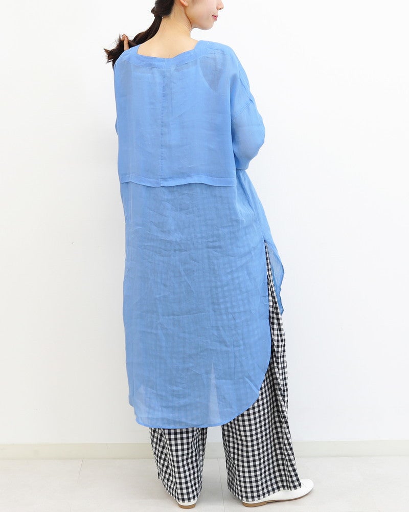 ［UNPLE］ラミーボートネックワンピース