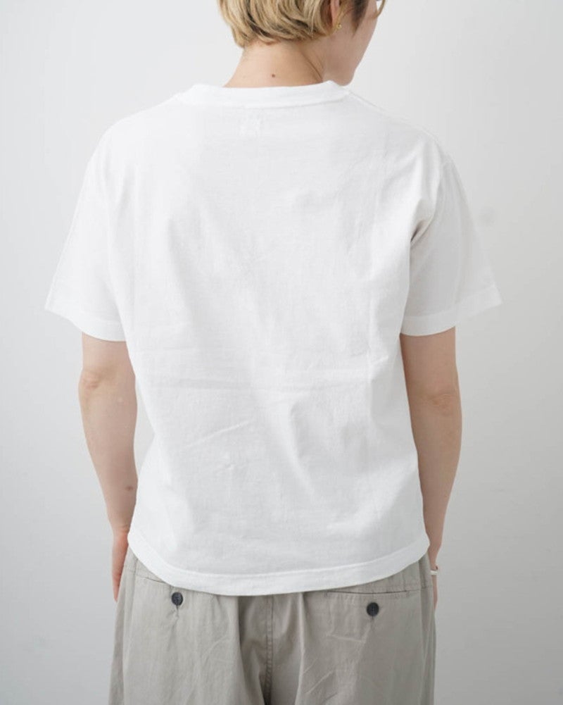 ［grin］オーガニックエーゲ海シャム猫プリントTシャツ