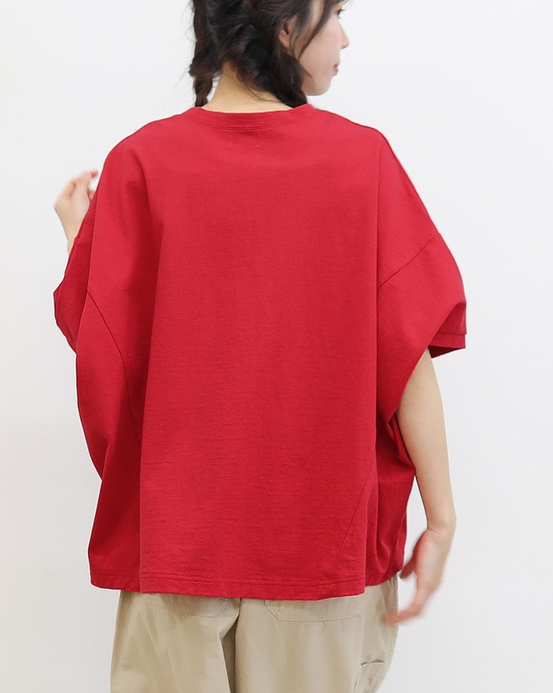 30％OFF】［NATURAL LAUNDRY］L度詰ワイドドルマンTシャツ／ナチュラル