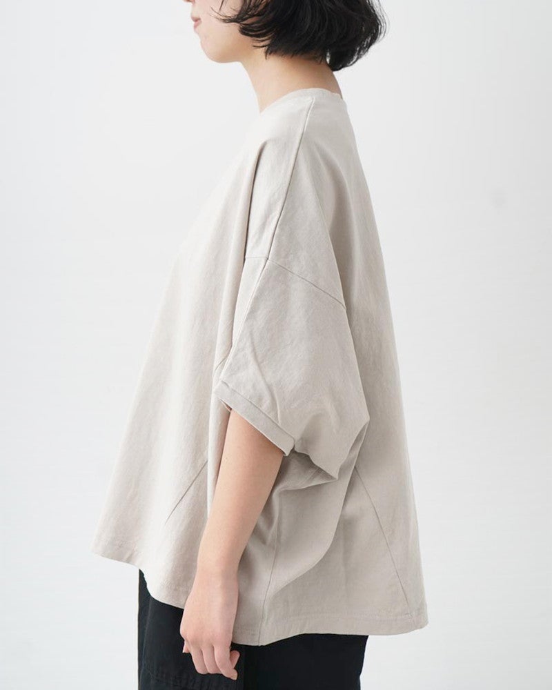 ［NATURAL LAUNDRY］L度詰ワイドドルマンTシャツ