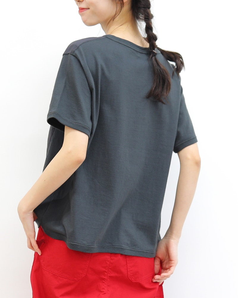 ノベルティ対象】［NATURAL LAUNDRY］ドビードット半袖Tシャツ