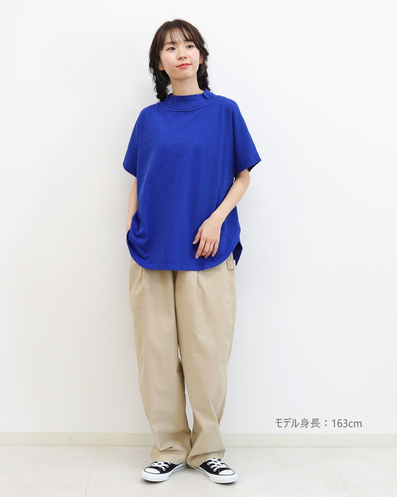 ［grin］マナプール天竺モック半袖プルオーバー