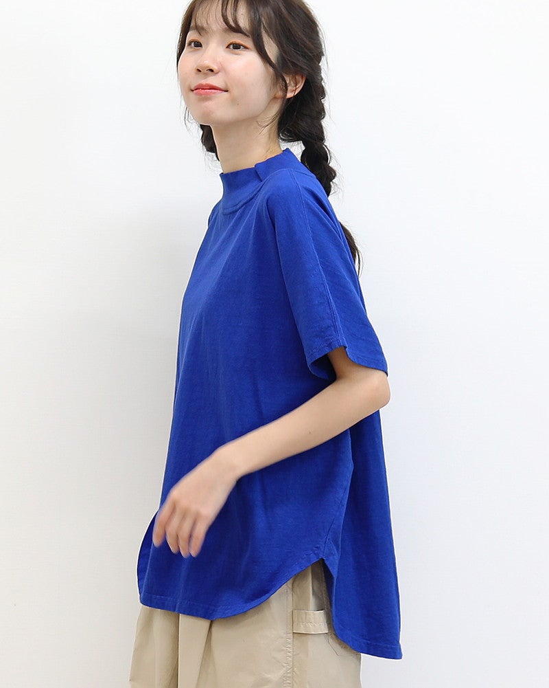 ［grin］マナプール天竺モック半袖プルオーバー