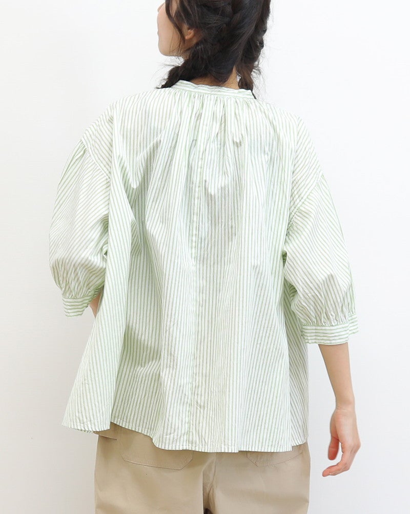 ［grin］ブロードリンクルギャザーシャツ