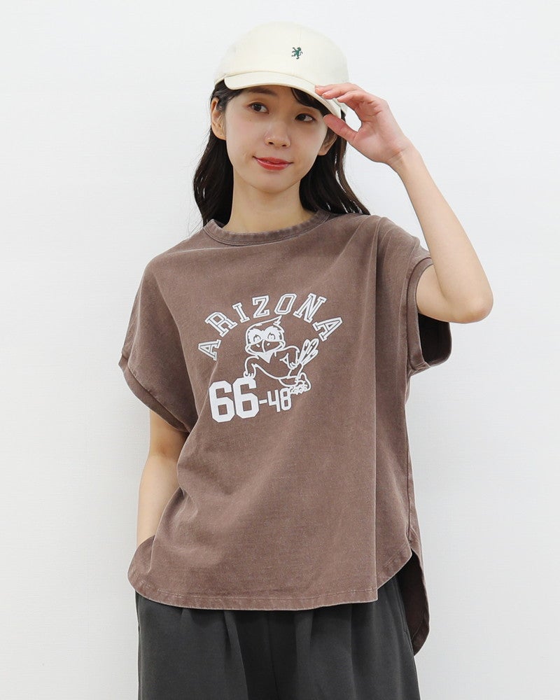 ［Champion］フレンチスリーブロゴTシャツ