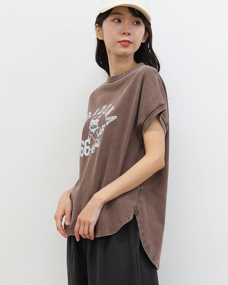 ［Champion］フレンチスリーブロゴTシャツ