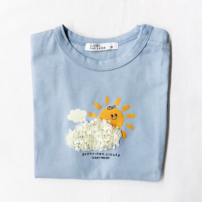 30％OFF】［CLOUDY, FINE LATER］夏のぽこぽこモチーフT キッズ
