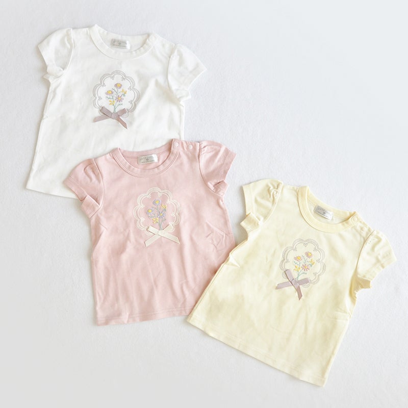 coto cotte］花刺繍モチーフTシャツ キッズ／コトコト ｜オンセブン