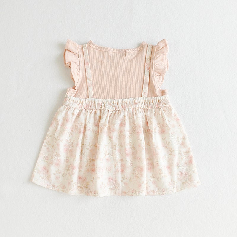 coto cotte］花柄ドッキングTシャツ キッズ／コトコト◇26SS ｜オン