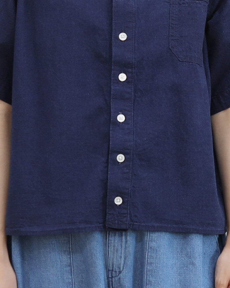 ［FURALI］シャンブレースクエア半袖シャツ