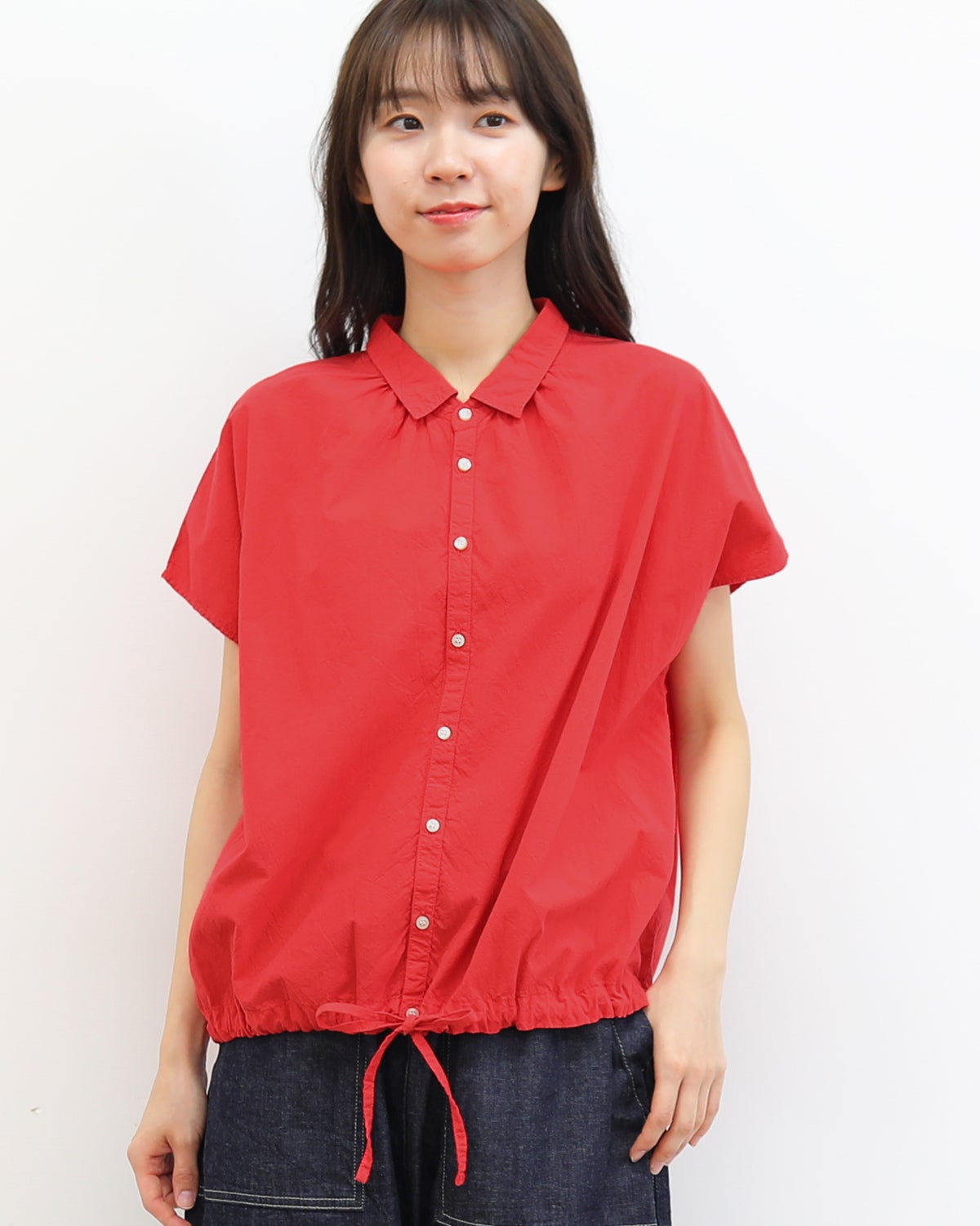 10％OFF・ノベルティ対象】［NATURAL LAUNDRY］コードクロスレイシャツ