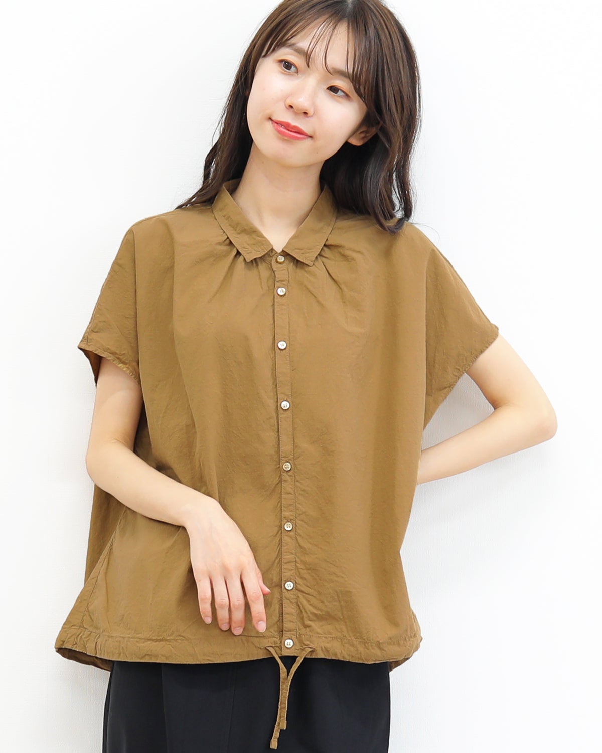 ［NATURAL LAUNDRY］コードクロスレイシャツ