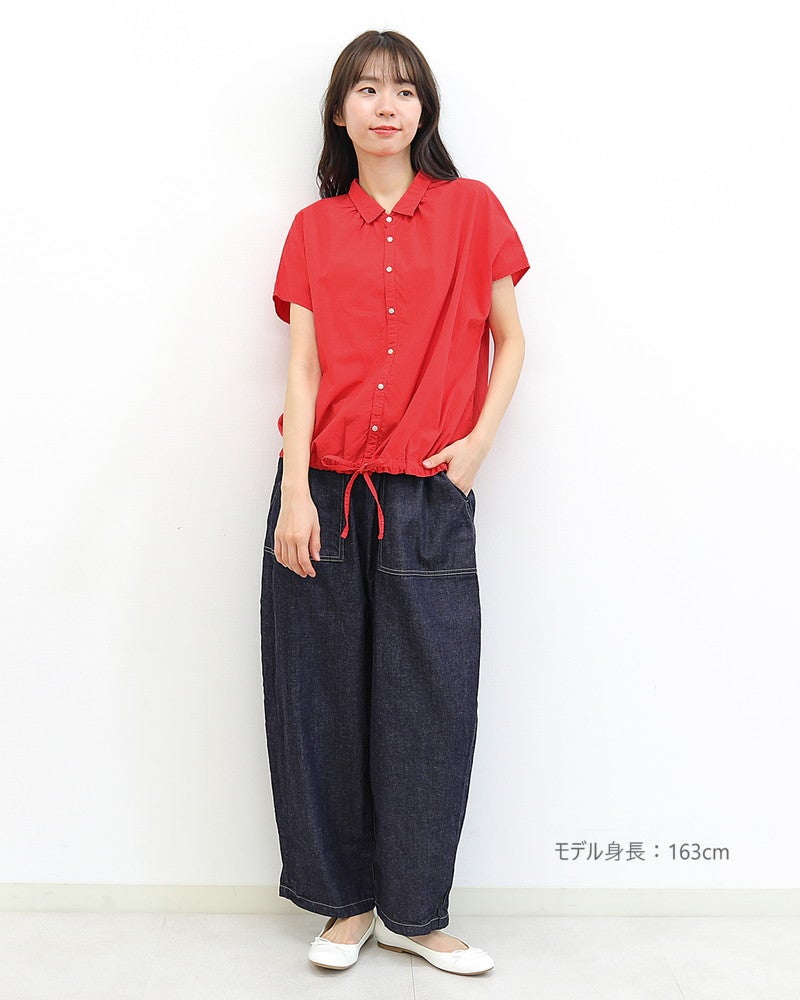 10％OFF・ノベルティ対象】［NATURAL LAUNDRY］コードクロスレイシャツ