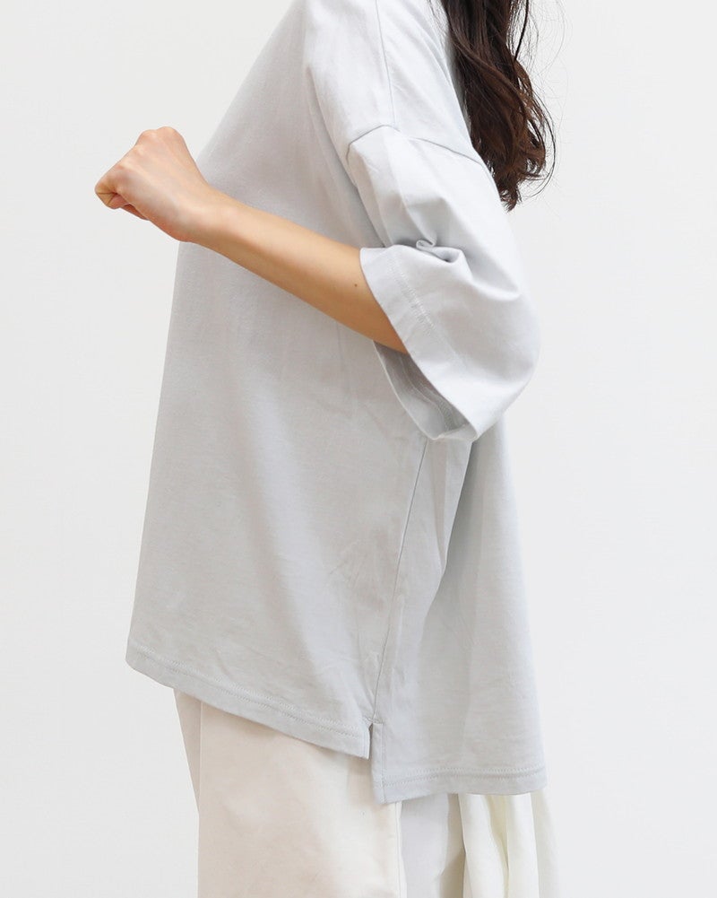 ［grin］ベーシック天竺クラフトanimal刺繍プルオーバー