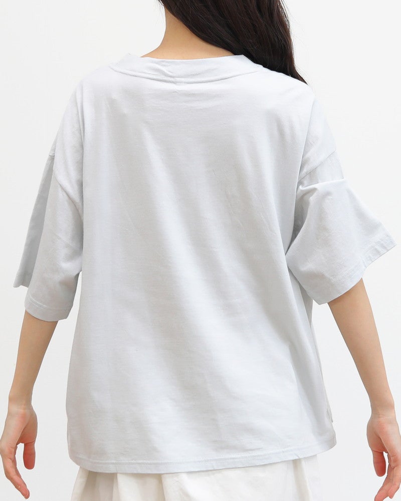 ［grin］ベーシック天竺クラフトanimal刺繍プルオーバー