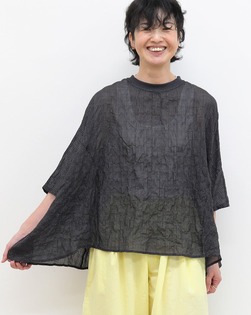 ［UNPLE］サイドフレアリブネックプルオーバー