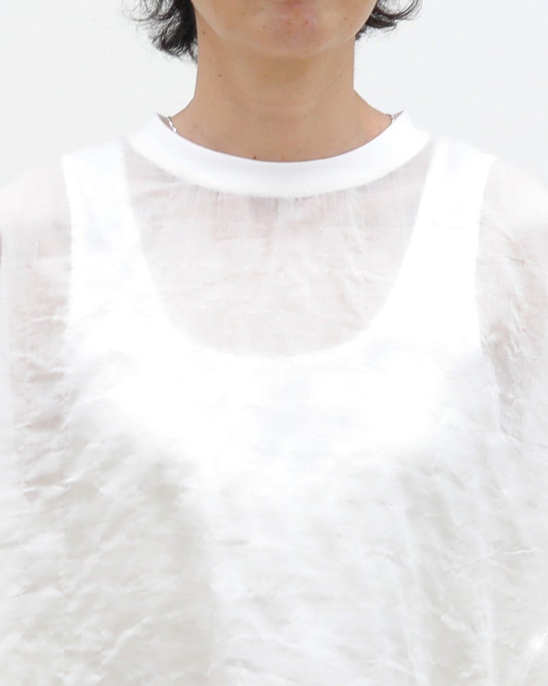 ［UNPLE］サイドフレアリブネックプルオーバー