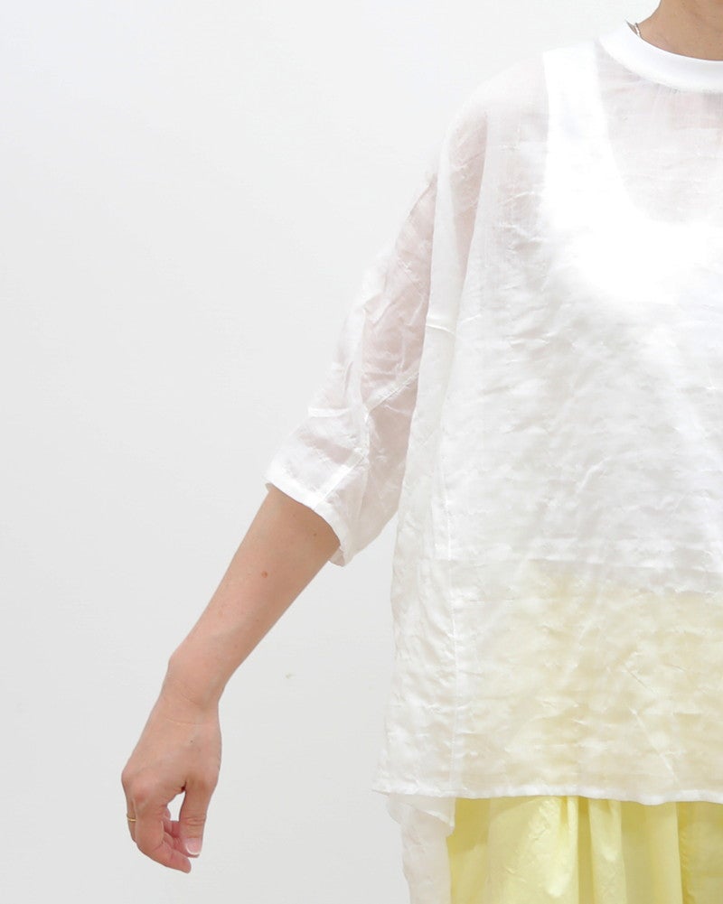 ［UNPLE］サイドフレアリブネックプルオーバー