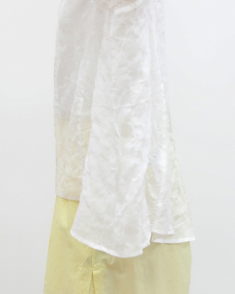 ［UNPLE］サイドフレアリブネックプルオーバー