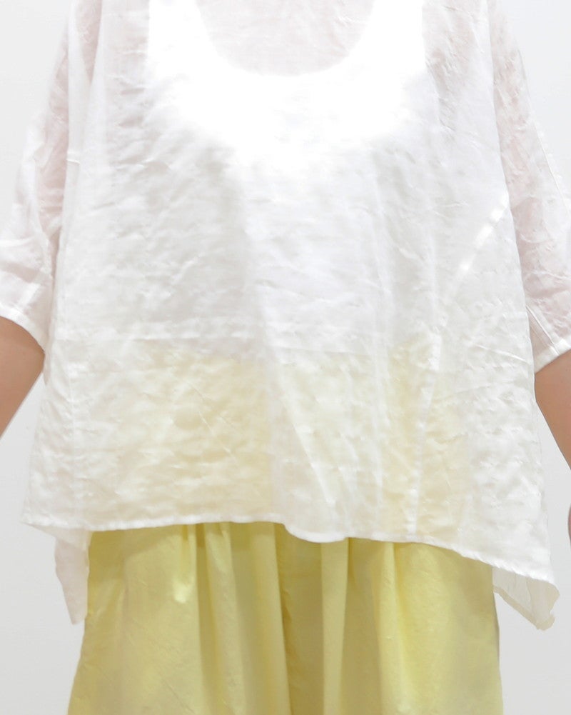 ［UNPLE］サイドフレアリブネックプルオーバー