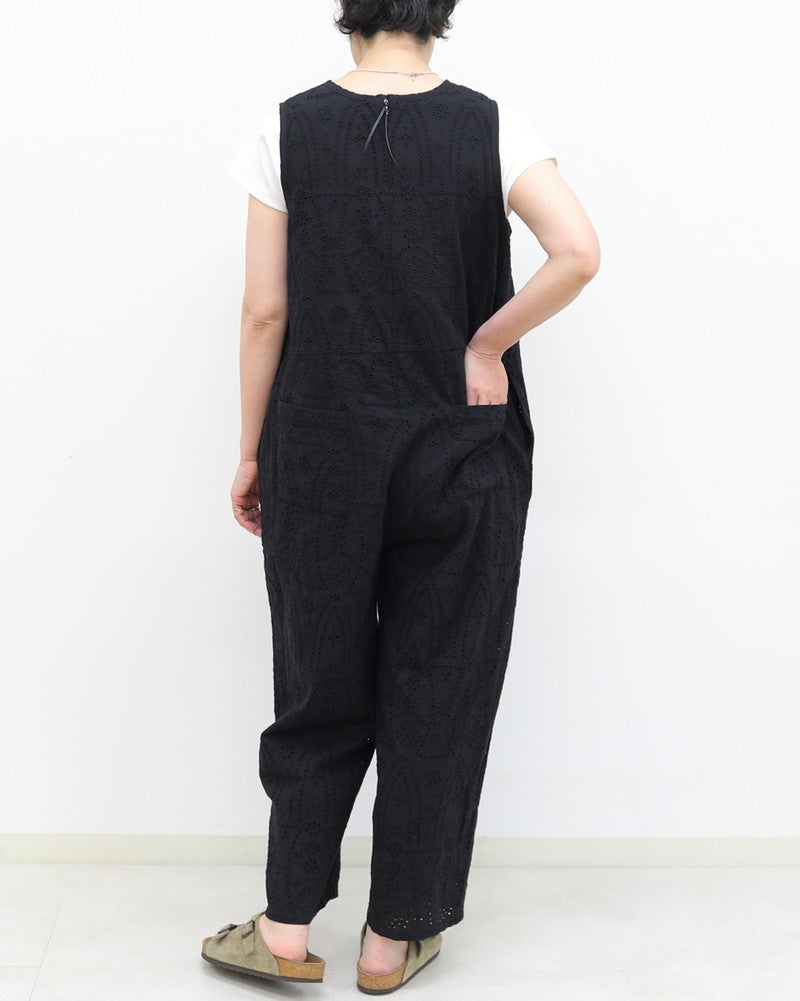 ［UNPLE］カットワーク刺繍サロペット