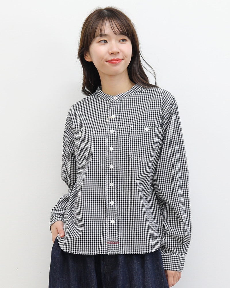  ［FURALI］ブロードギンガムワークシャツ〈一部WEB限定カラー〉