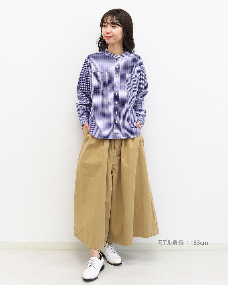  ［FURALI］ブロードギンガムワークシャツ〈一部WEB限定カラー〉