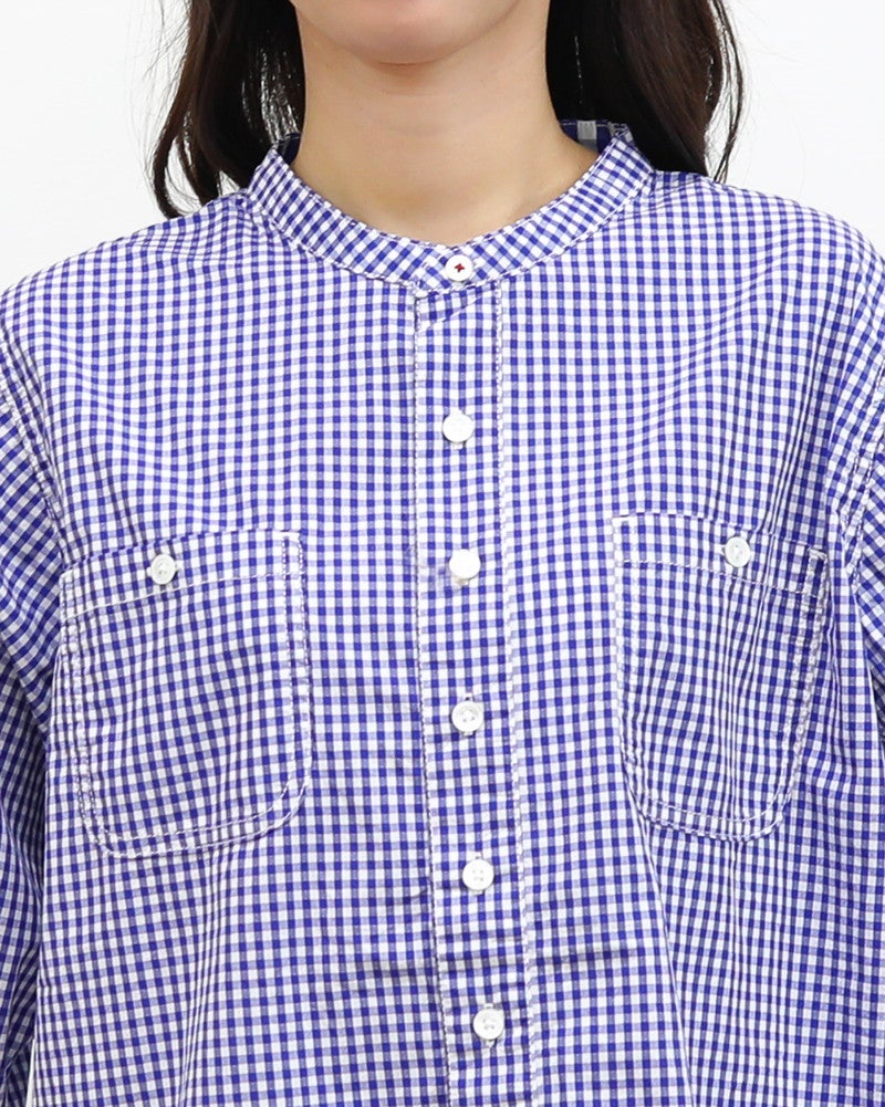  ［FURALI］ブロードギンガムワークシャツ〈一部WEB限定カラー〉