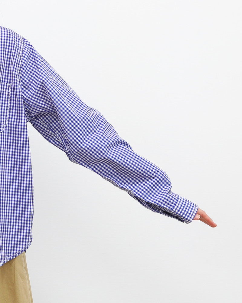  ［FURALI］ブロードギンガムワークシャツ〈一部WEB限定カラー〉