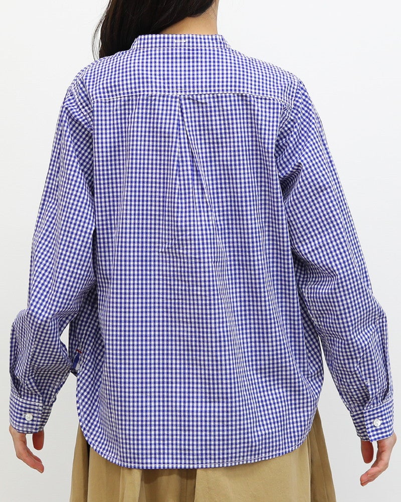  ［FURALI］ブロードギンガムワークシャツ〈一部WEB限定カラー〉