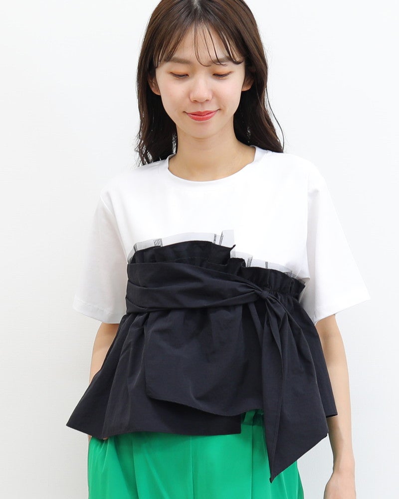 ON SEVEN DAYS］スタッフプロデュース ドッキングTシャツ／オンセブン